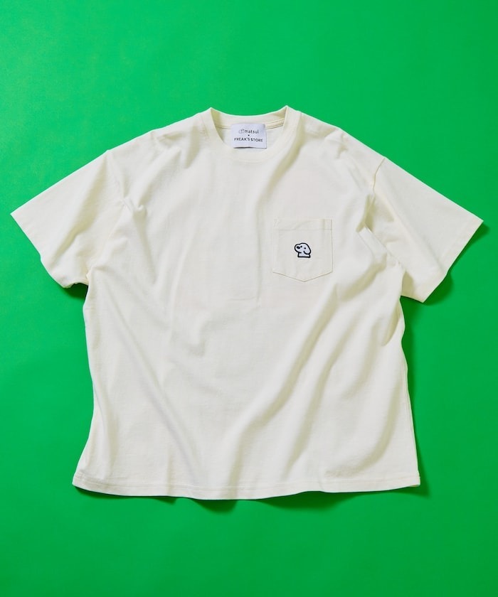 預購┃聯名 Matsui × FREAK'S STORE 松井 書籍與狗狗 口袋 短T 短袖