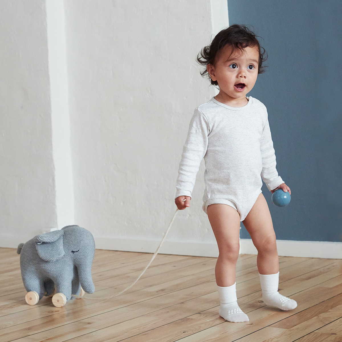 竹纖維防滑襪 - Off White