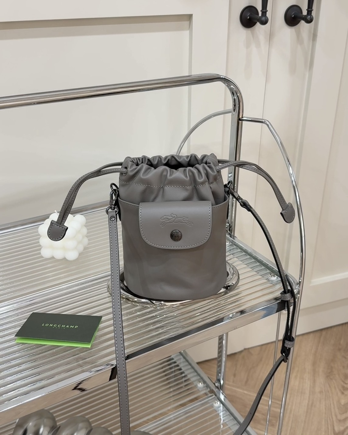 LONGCHAMP｜ LE PLIAGE XTRA 小水桶 灰色