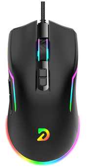 （2026新年限時優惠）Delog A70 Pro Colourful Light Gaming Mouse - Black