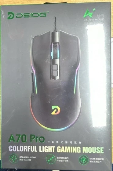 （2026新年限時優惠）Delog A70 Pro Colourful Light Gaming Mouse - Black