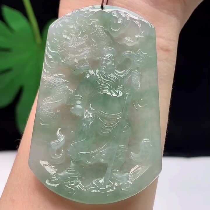 翡翠關公,天然翡翠A玉, 緬甸玉, Jade, Jadeite