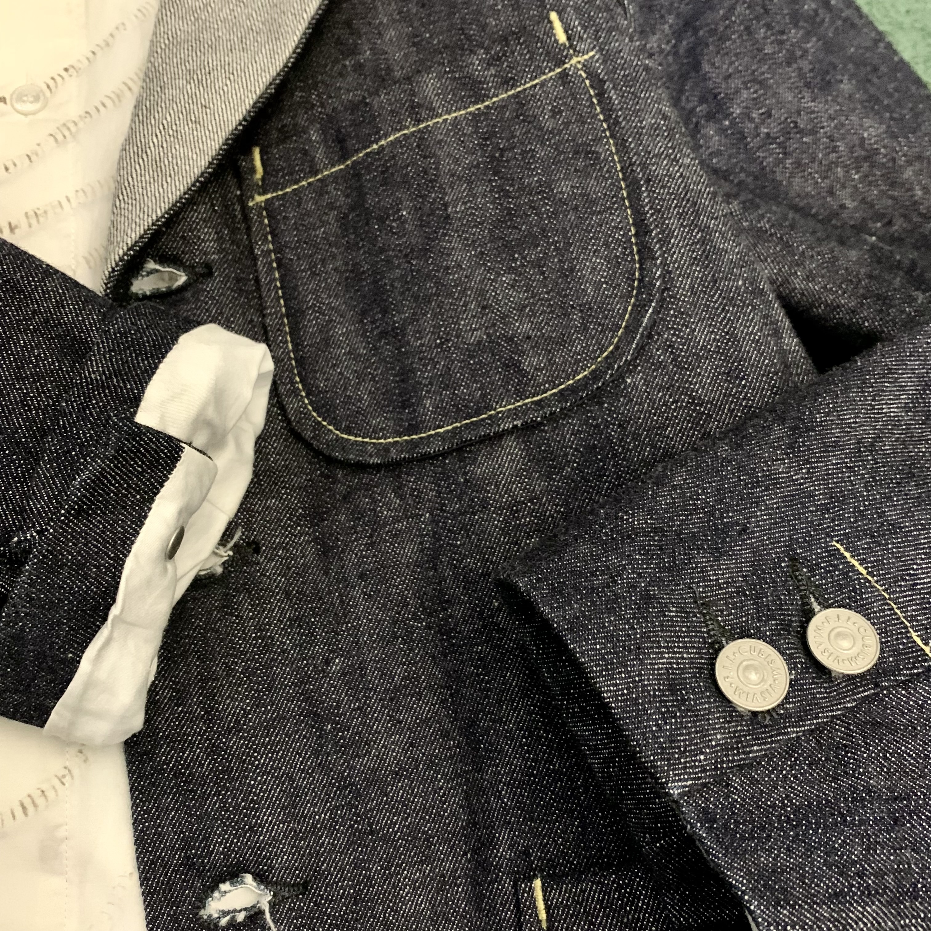 ON SALE : VISVIM SOCIAL SCULPTURE HOPILAND UNWASHED DENIM BLAZER - INDIGO SIZE 2 IN STOCK NOW (現貨發售中)