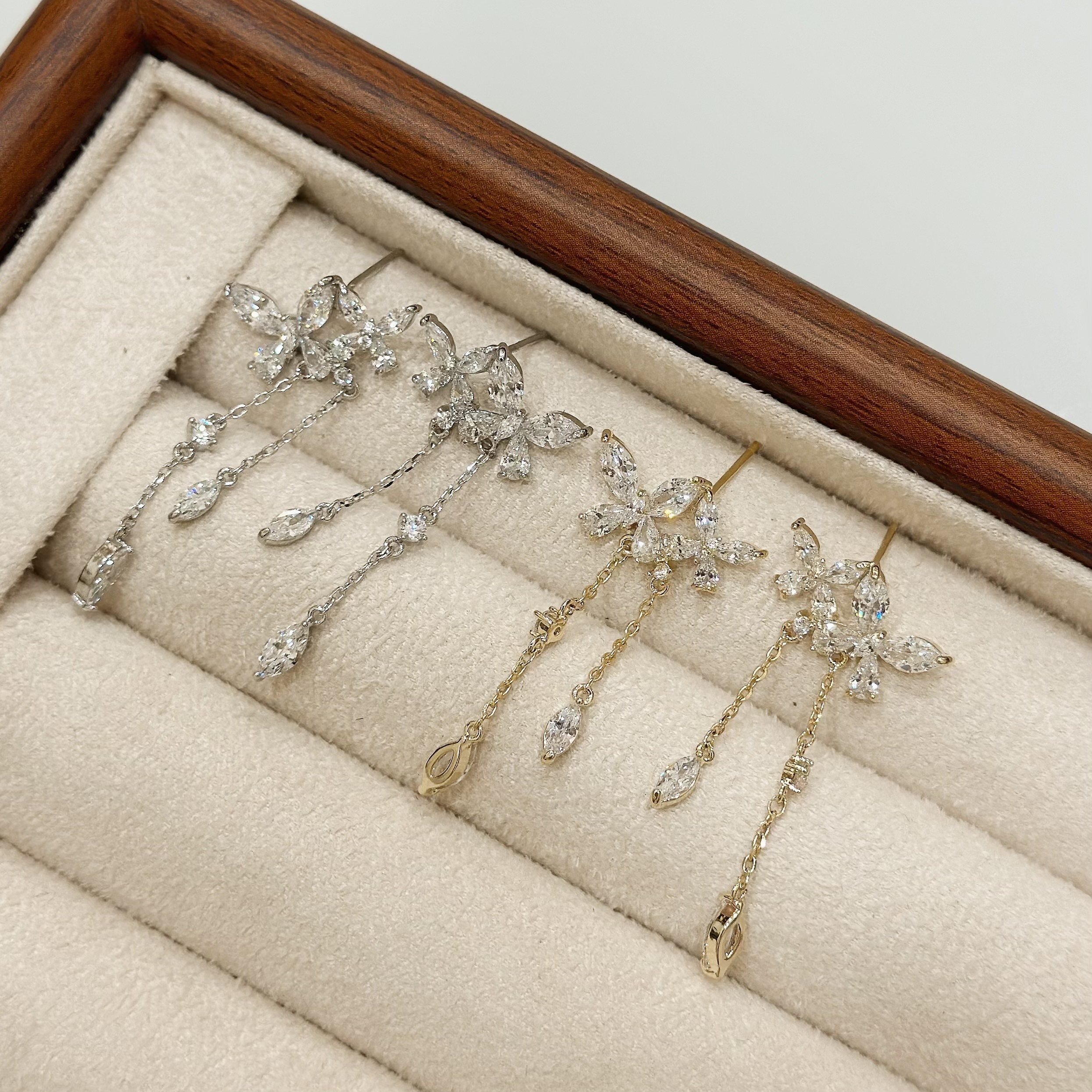 B307鋯石蝴蝶流蘇垂吊