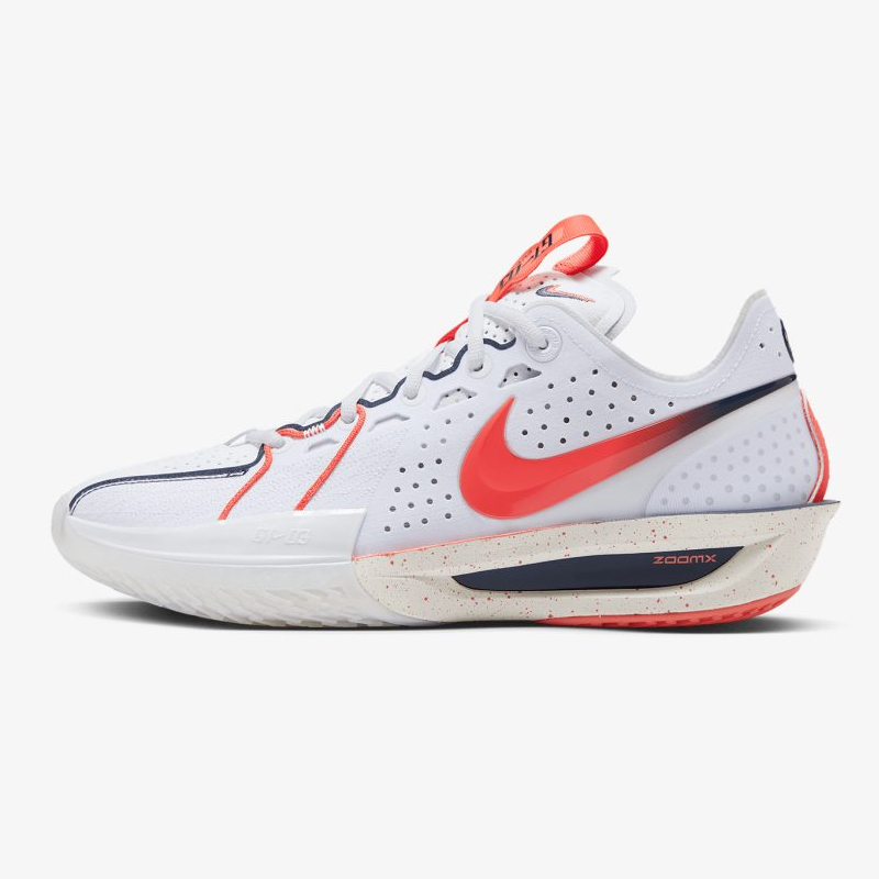 男鞋 NIKE ZOOM GT CUT 3 EP CHBL 高中聯賽 白紅 實戰鞋 緩震 籃球鞋【IB8870-191】GTCut3 GTCUT