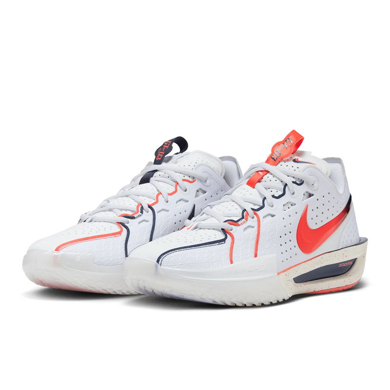 男鞋 NIKE ZOOM GT CUT 3 EP CHBL 高中聯賽 白紅 實戰鞋 緩震 籃球鞋【IB8870-191】GTCut3 GTCUT