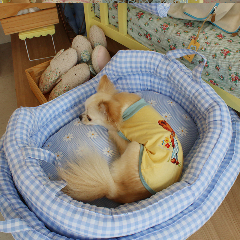 OOPS!｜ 寶寶睡窩Baby Basket - 藍格小花