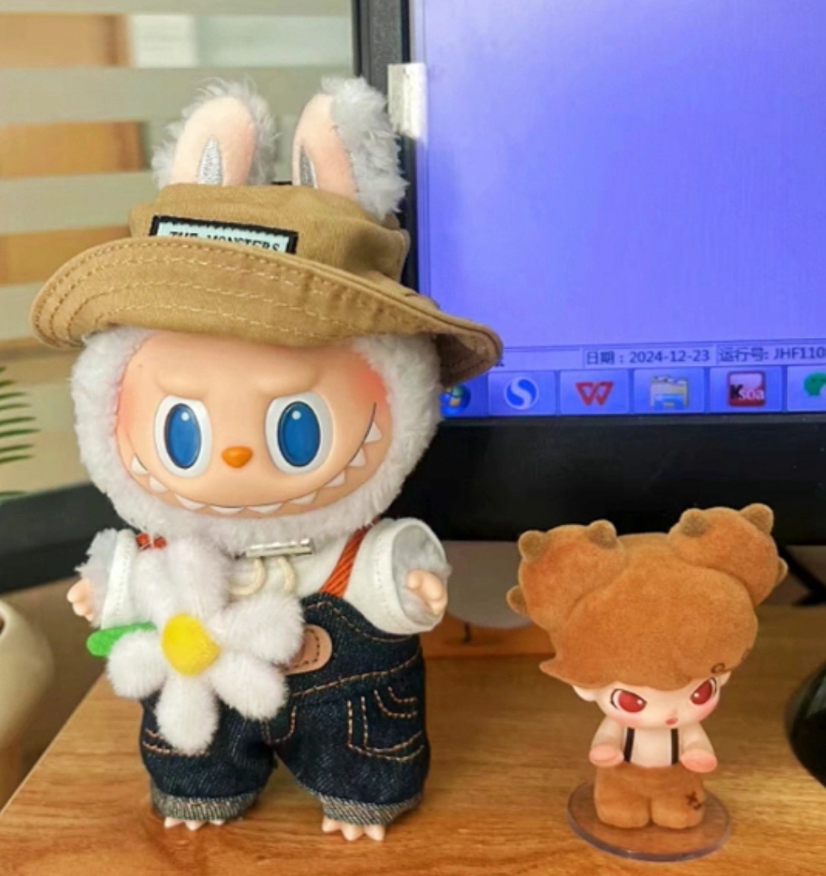 POP MART 春天野在家系列 搪膠毛絨掛件公仔