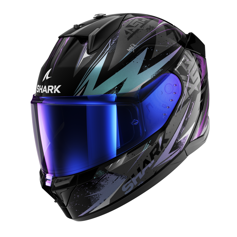 SHARK D-SKWAL3 BLAST 黑藍紫 彩繪