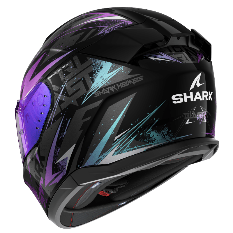 SHARK D-SKWAL3 BLAST 黑藍紫 彩繪