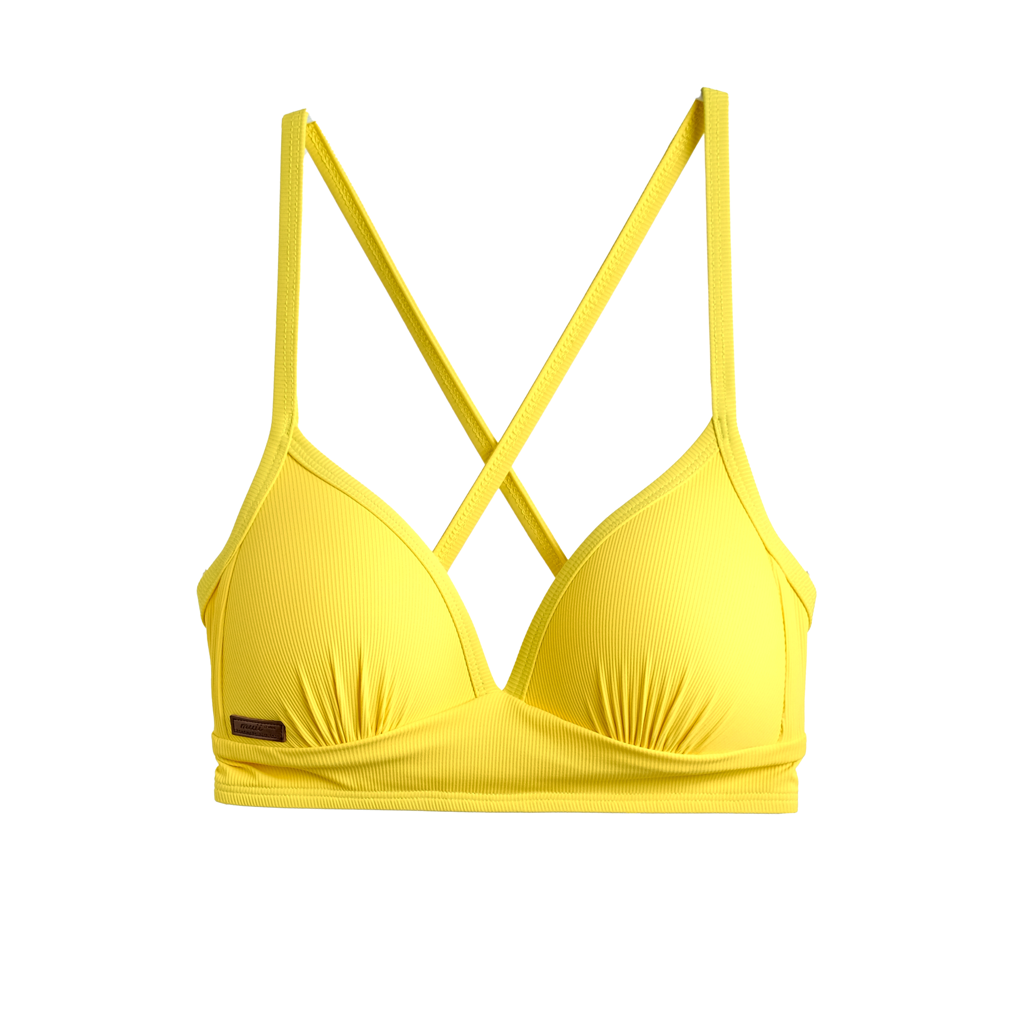 【羅紋陽光黃】Ulva2 馬甲美胸可調式背勾上衣