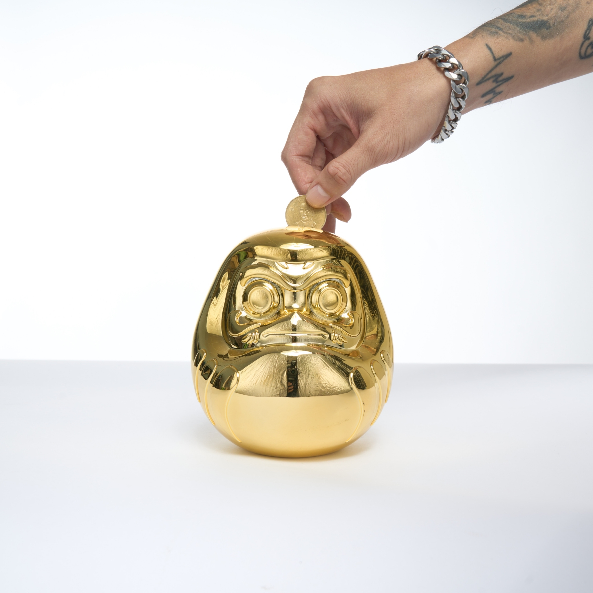 XCTRL 元気DAMO存錢筒達摩-鍍金