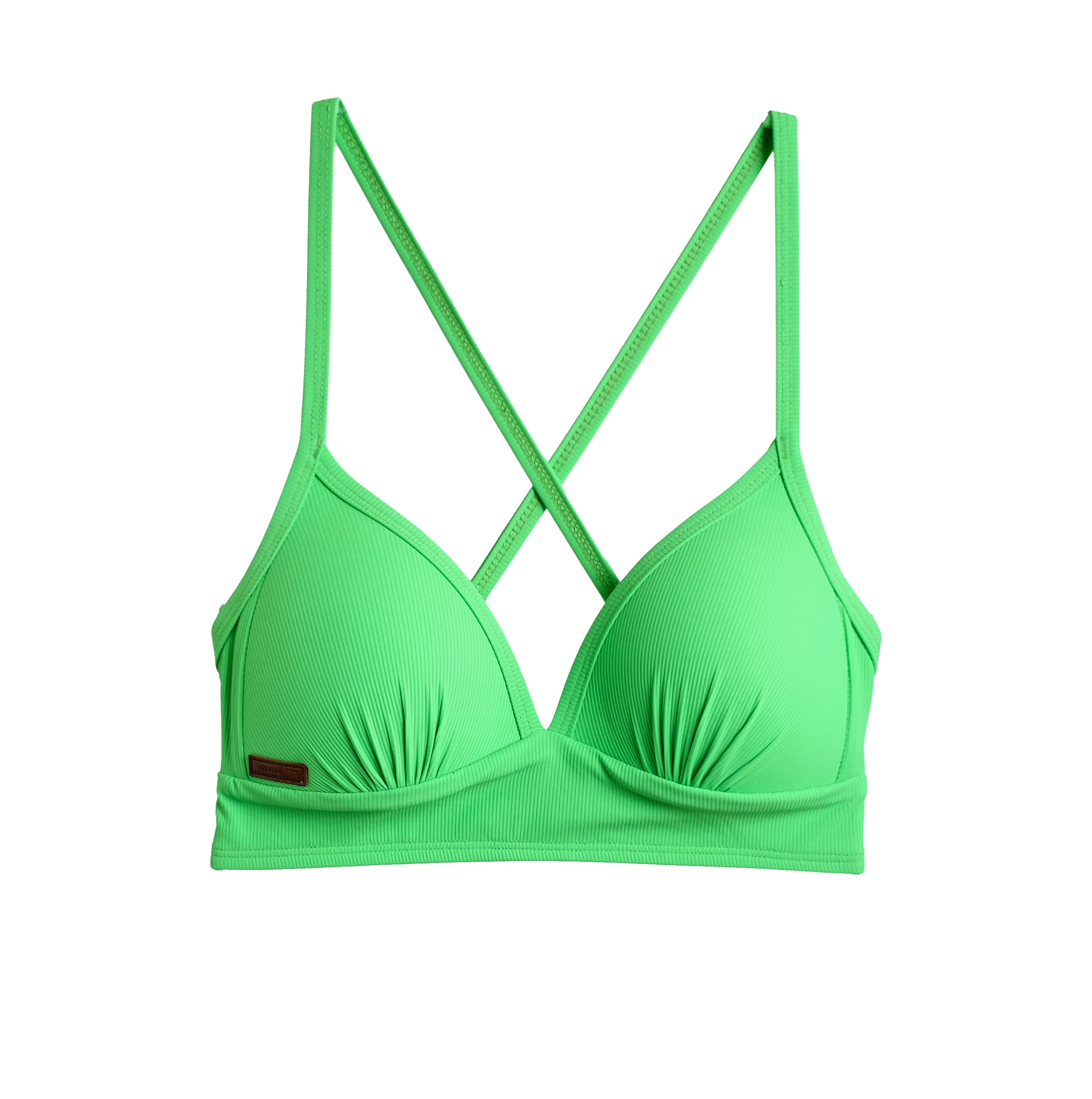 【羅紋青草綠】Ulva2 馬甲美胸可調式背勾上衣