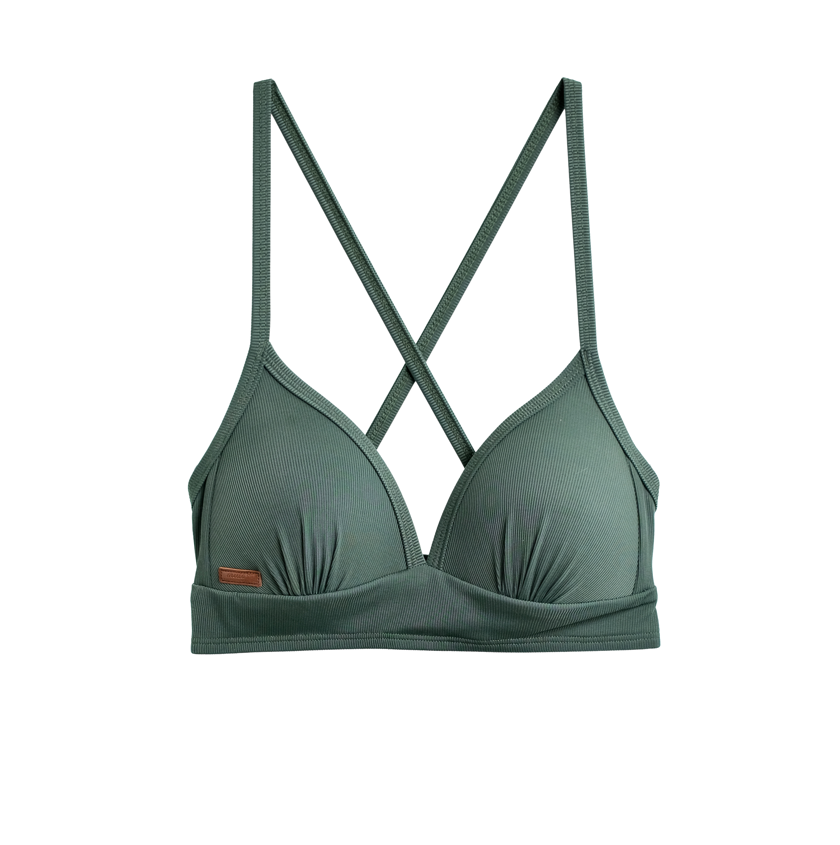 【羅紋森林綠】Ulva2 馬甲美胸可調式背勾上衣