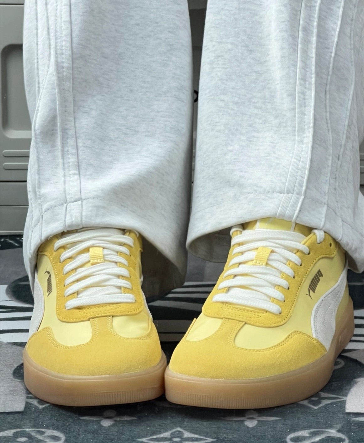 PUMA ASCENSO NYLON 淡黃色板鞋（男女同款）