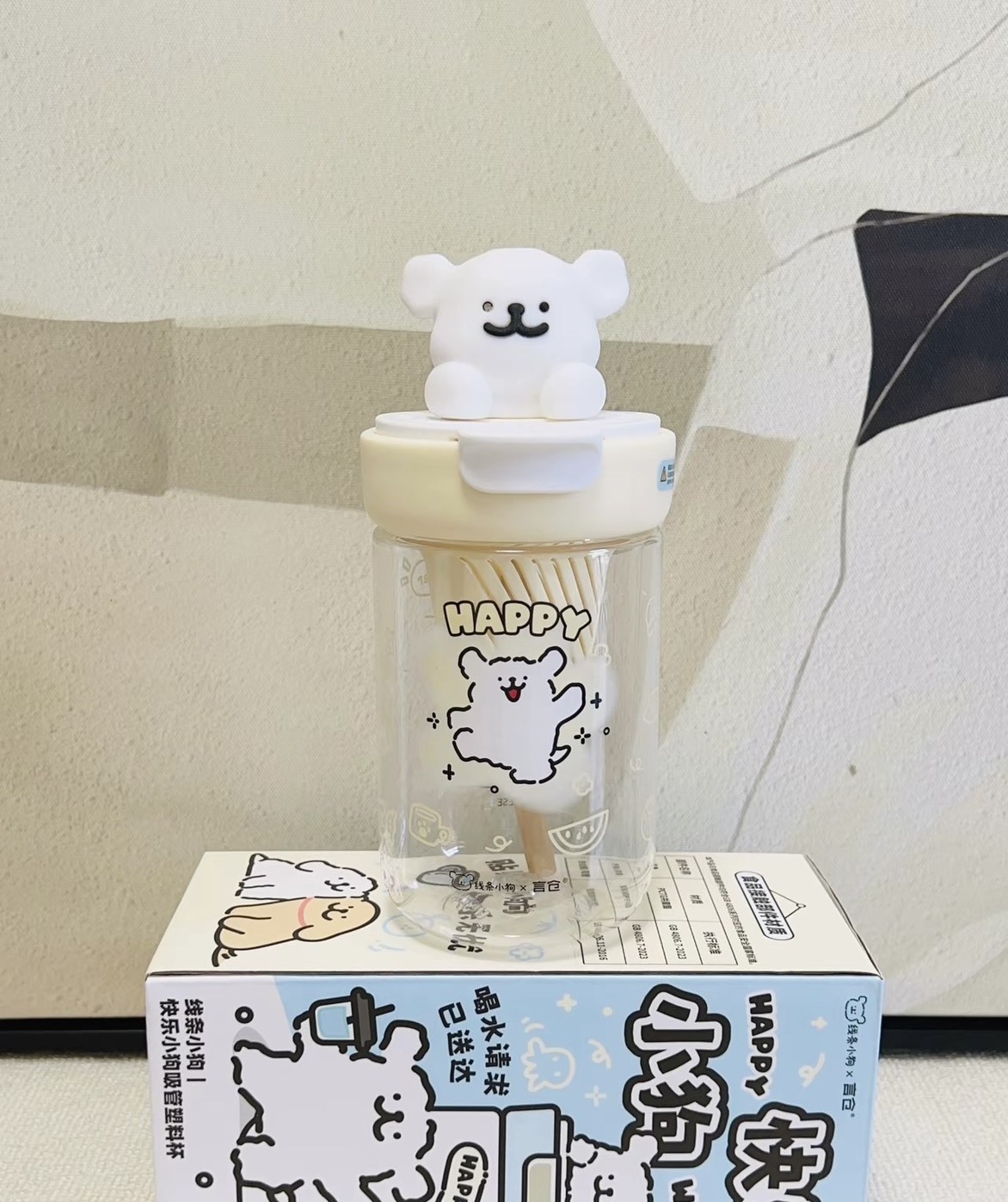 KTQ STORE ‧ 言倉X線條小狗系列 450ML 環保瓶