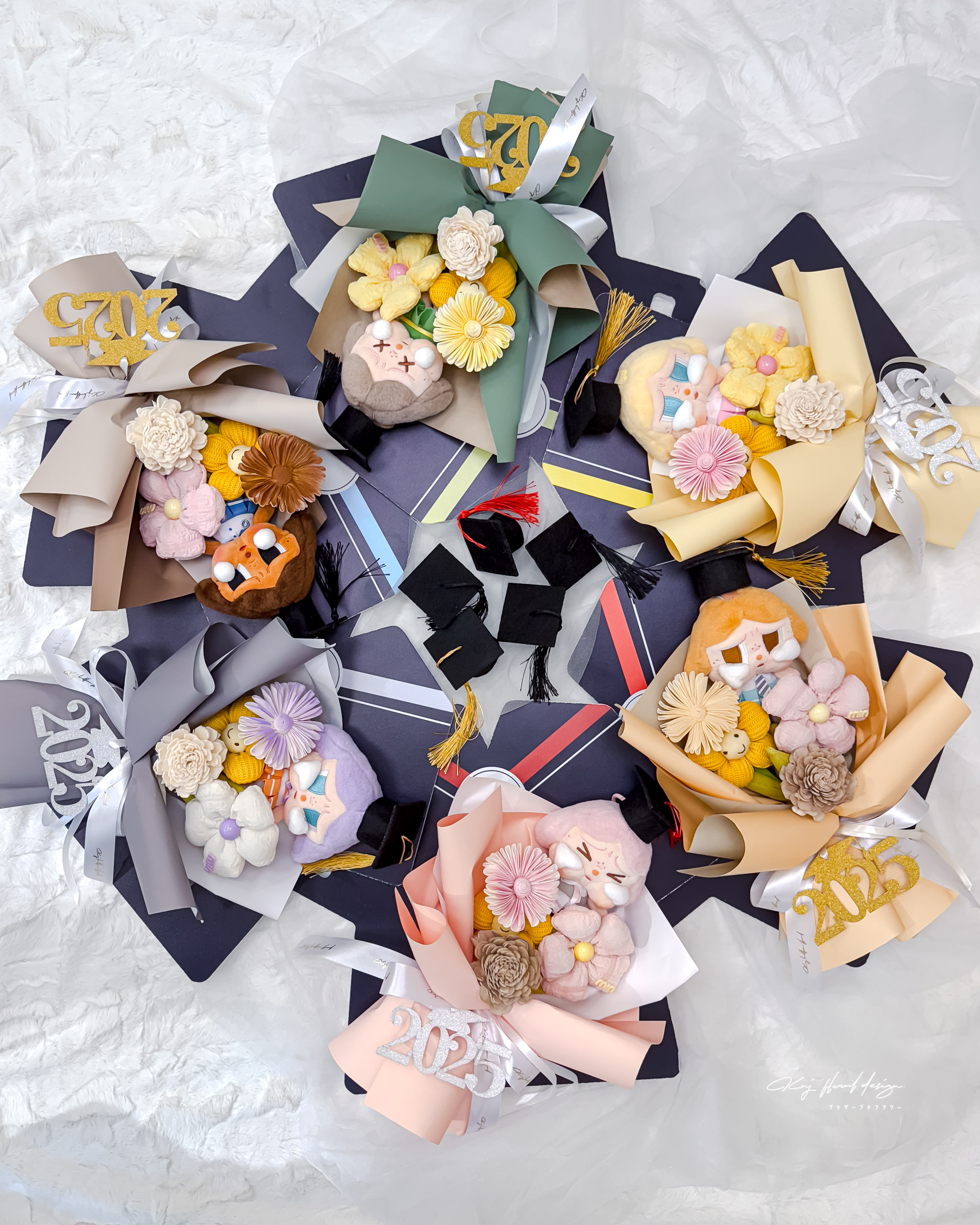 CRYBABY 哭娃系列畢業手提布藝花禮