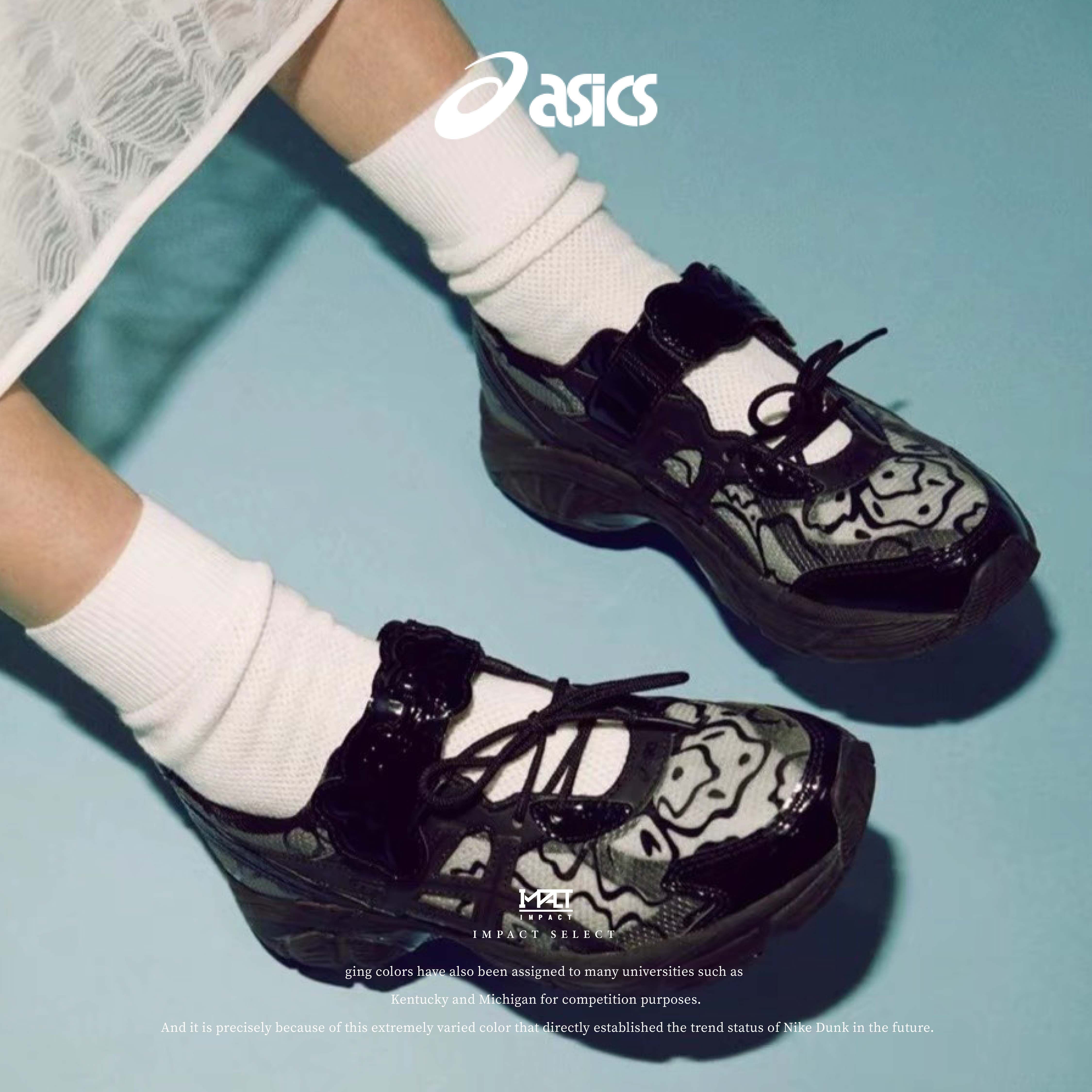 Cecilie Bahnsen Asics 亞瑟士 花花 黑武士 瑪莉珍鞋 1203A321-001