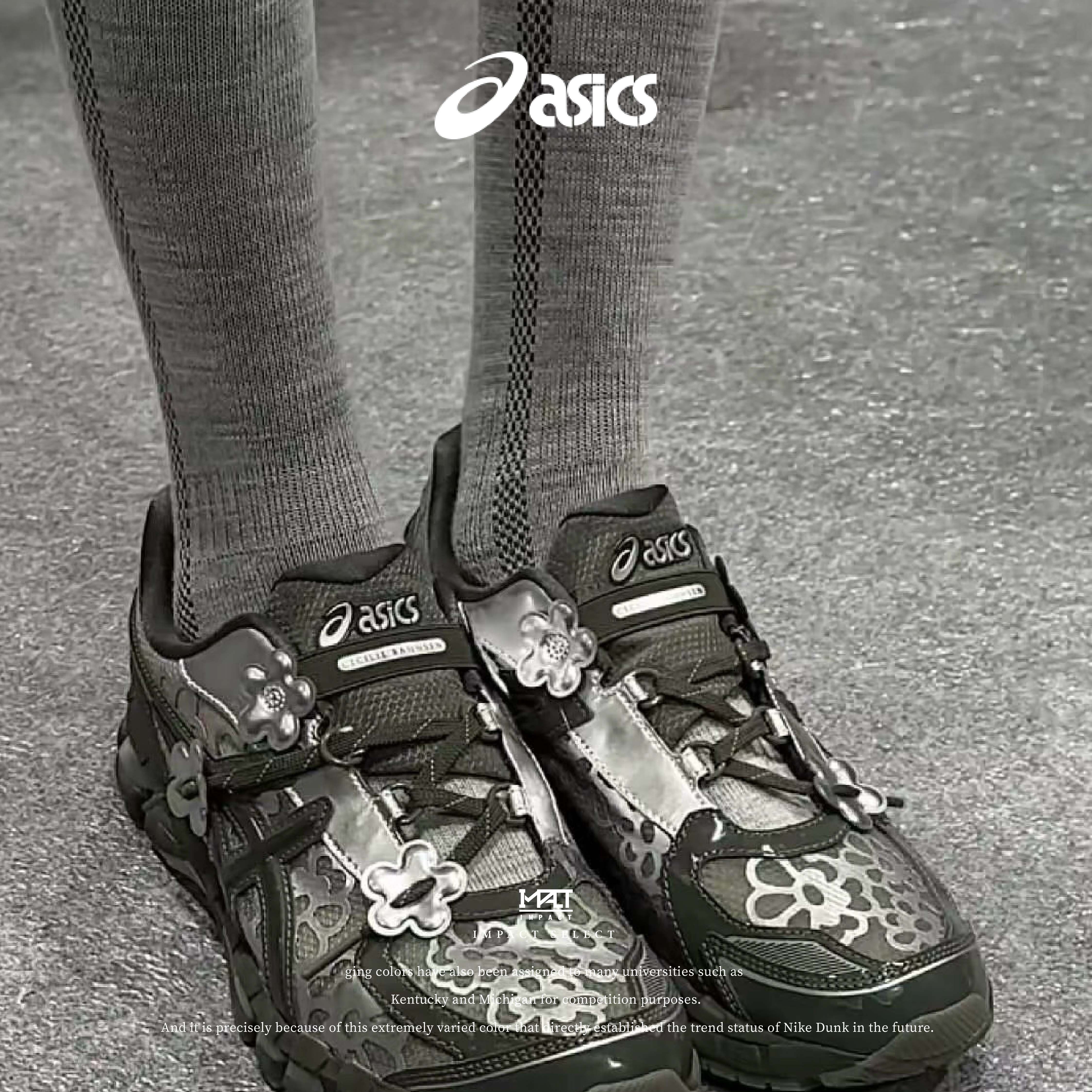 Cecilie Bahnsen Asics 亞瑟士 花花 黑武士 瑪莉珍鞋 1203A321-001