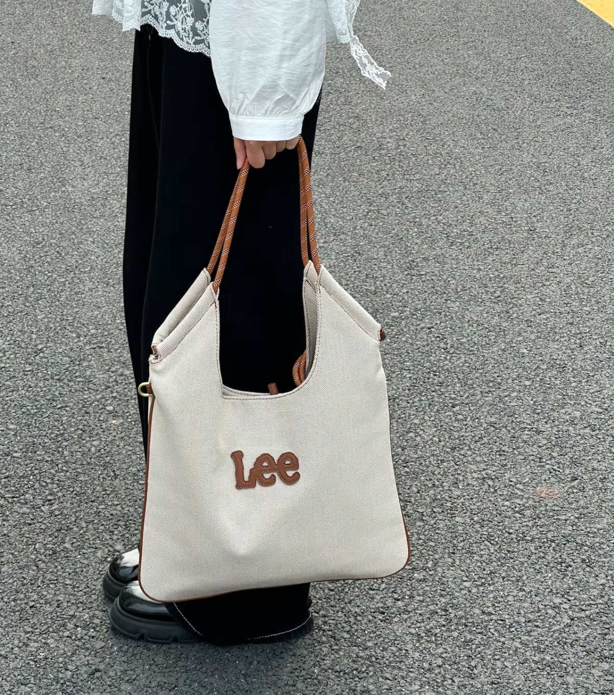 < MIUMIU IVY 平替款>LEE 休閒牛仔布 MIU風 帆布 包托特包