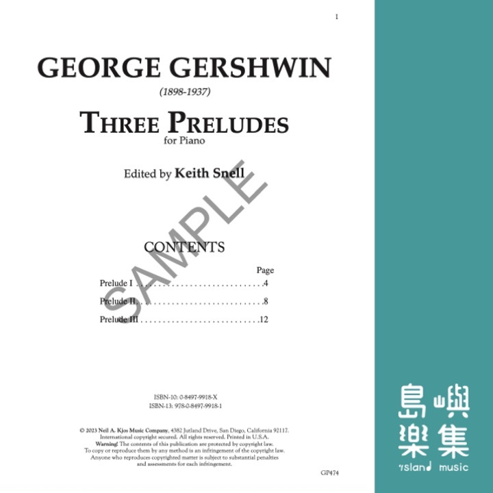 Gershwin: Three Preludes