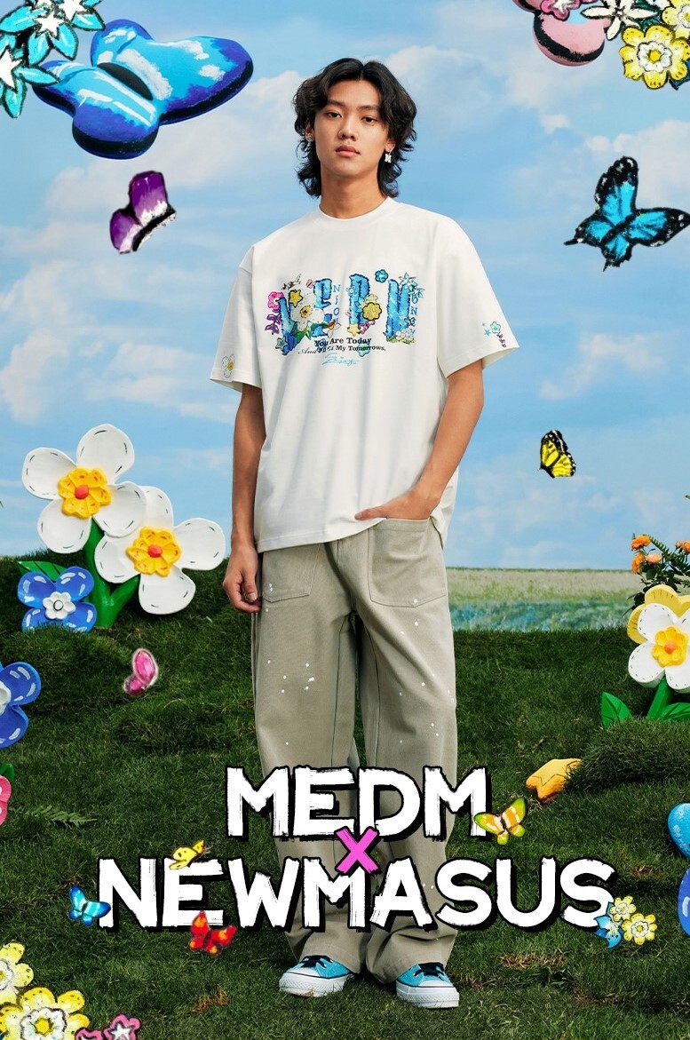 MEDM x NEWMASUS 3D卡通 花園彩繪 短袖 T