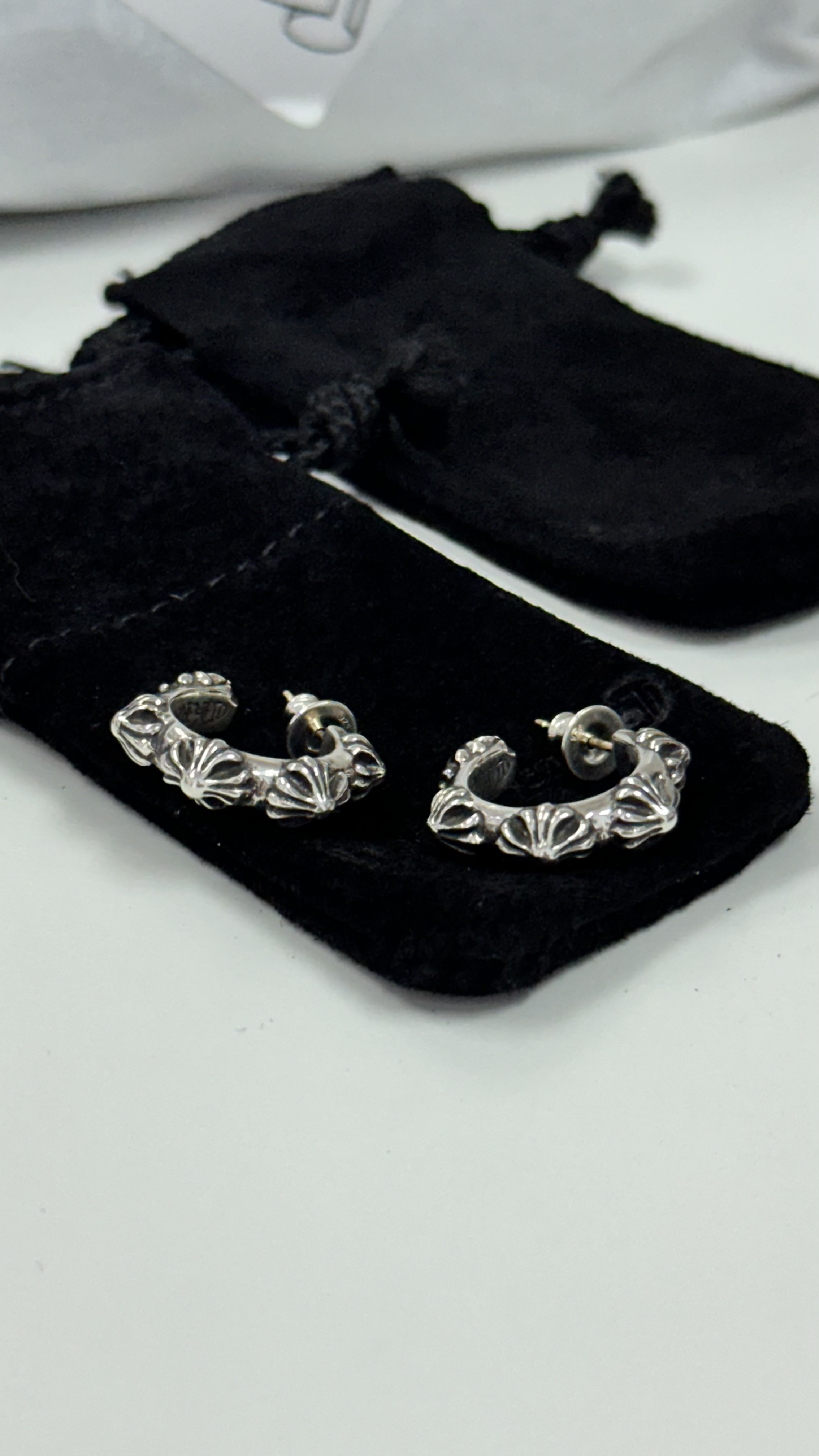 Chrome hearts sbt hoop earrings