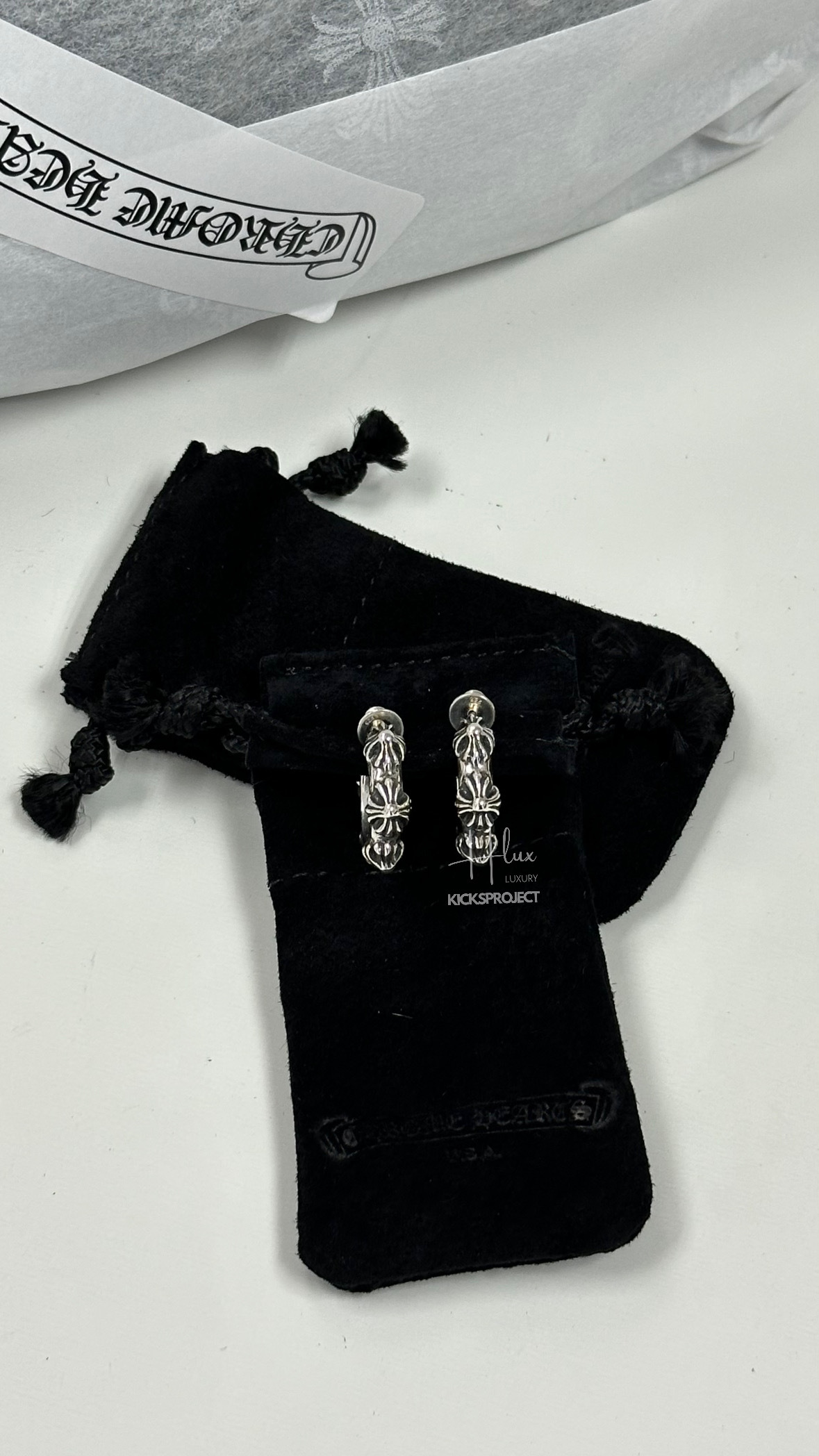 Chrome hearts sbt hoop earrings