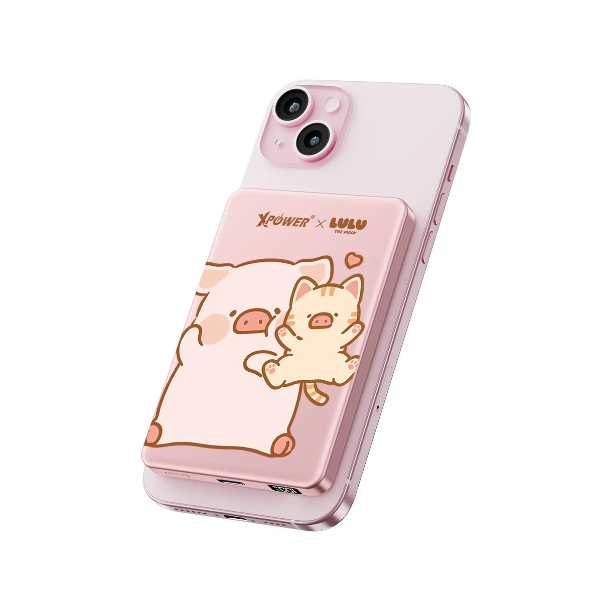 XPower Lulu The Piggy 3合1鋁合金數顯磁吸無線外置充電器 (10000mAh)