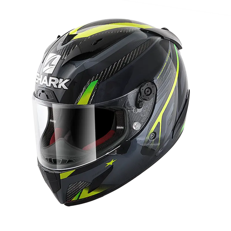 SHARK RACE-R PRO CARBON ASPY 黑黃 彩繪帽款