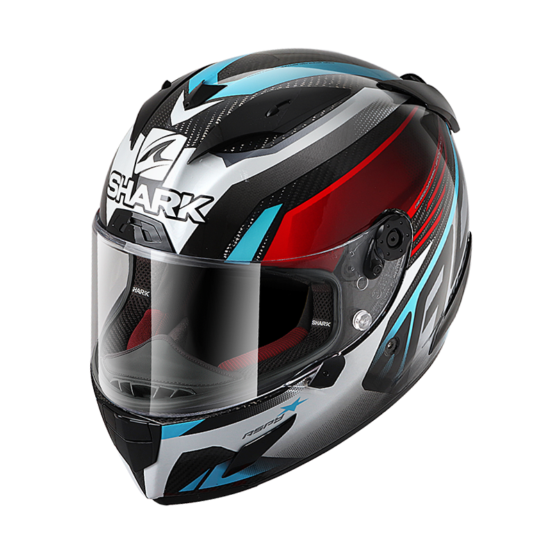 SHARK RACE-R PRO CARBON ASPY 白綠紅 彩繪帽款