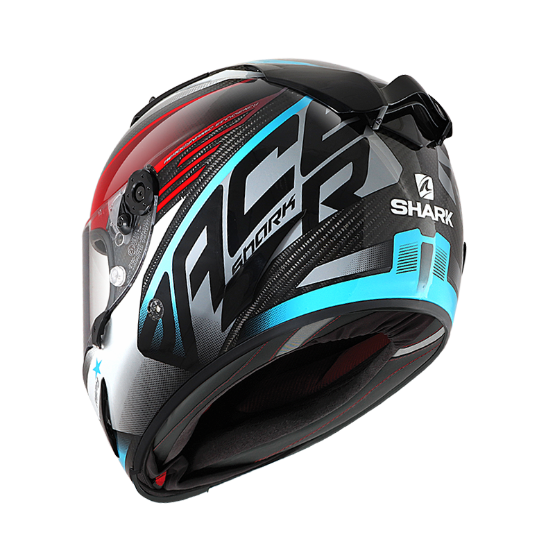 SHARK RACE-R PRO CARBON ASPY 白綠紅 彩繪帽款