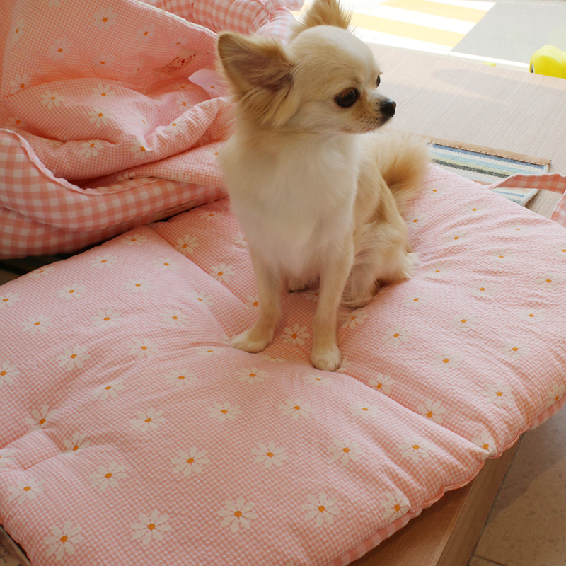 OOPS!｜外出折疊墊- 粉格小花