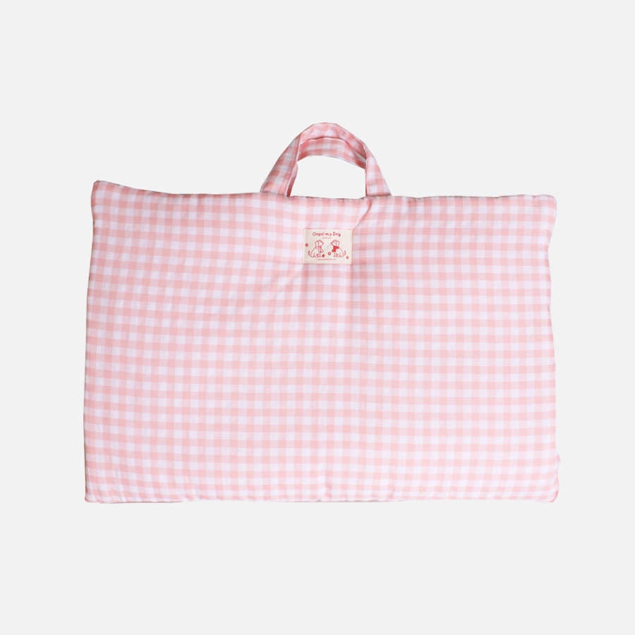 OOPS!｜外出折疊墊- 粉格小花