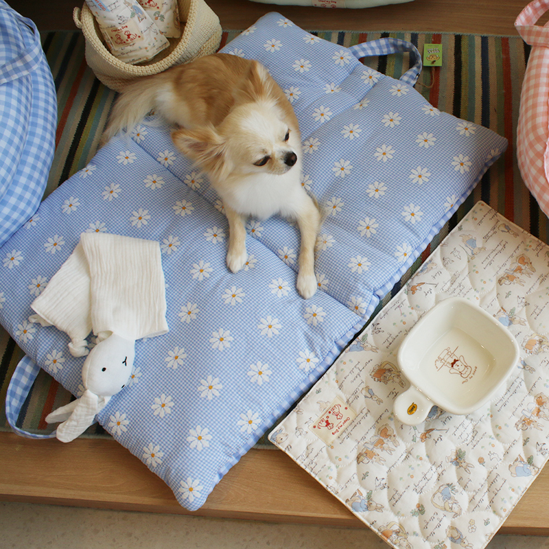 OOPS!｜外出折疊墊 - 藍格小花