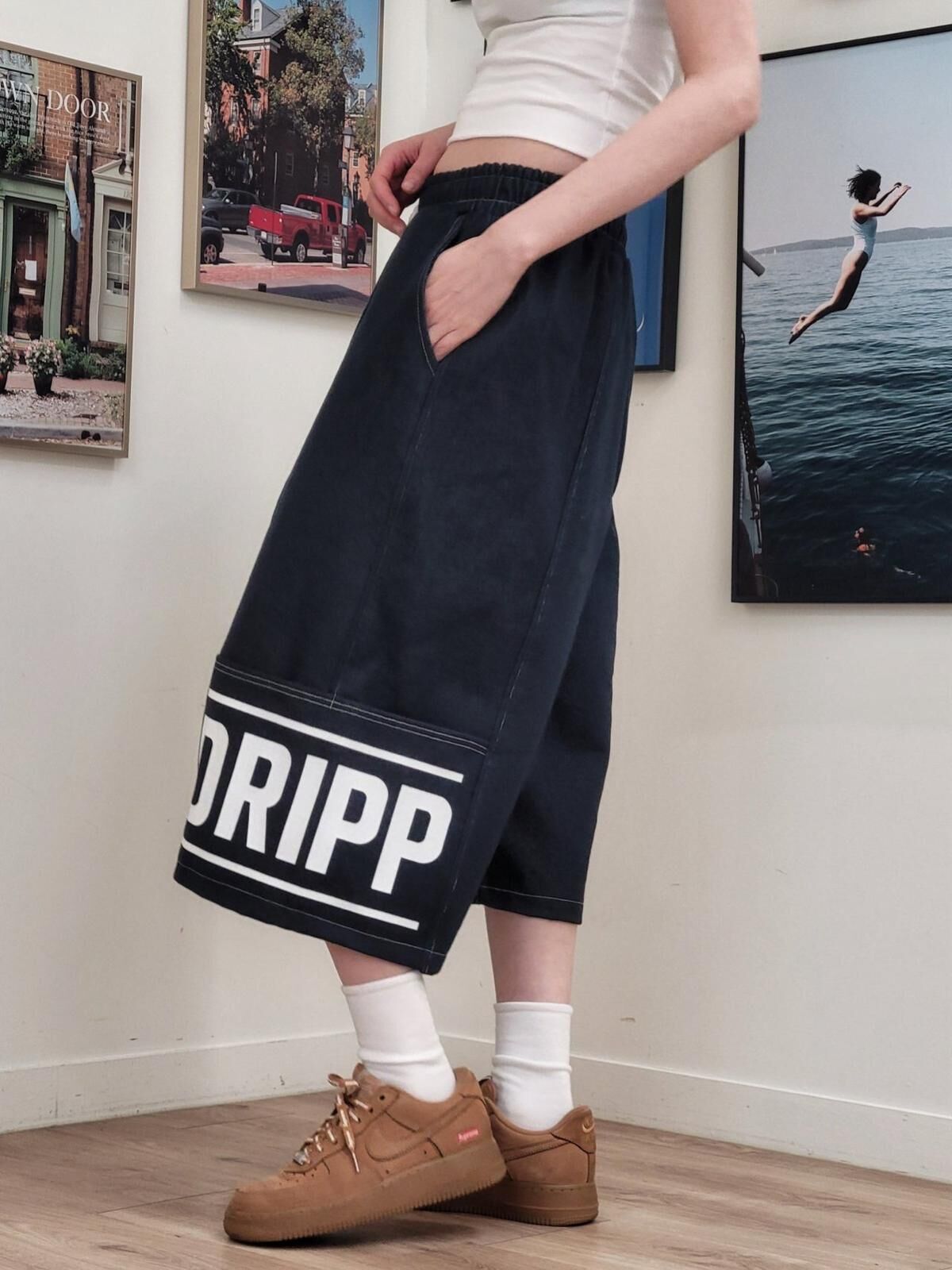 英文字短褲 P3085