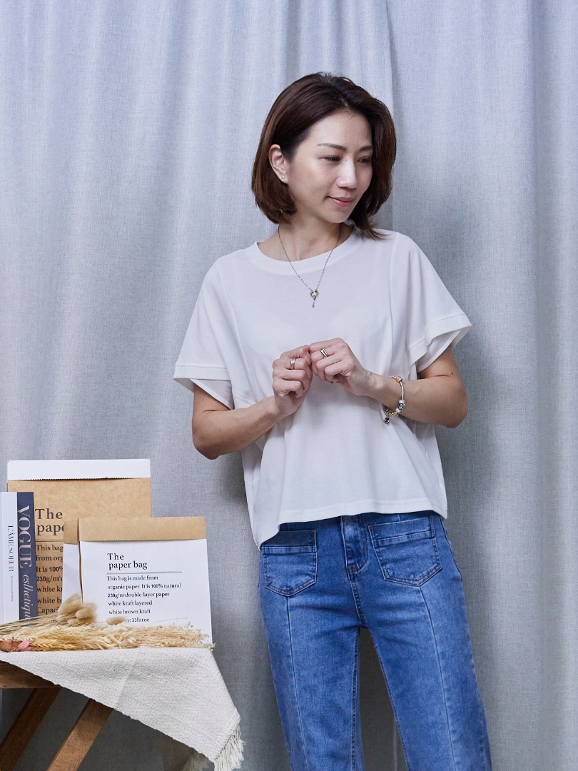 顯瘦有精神｜雪紡拼接T讓人一穿就愛上