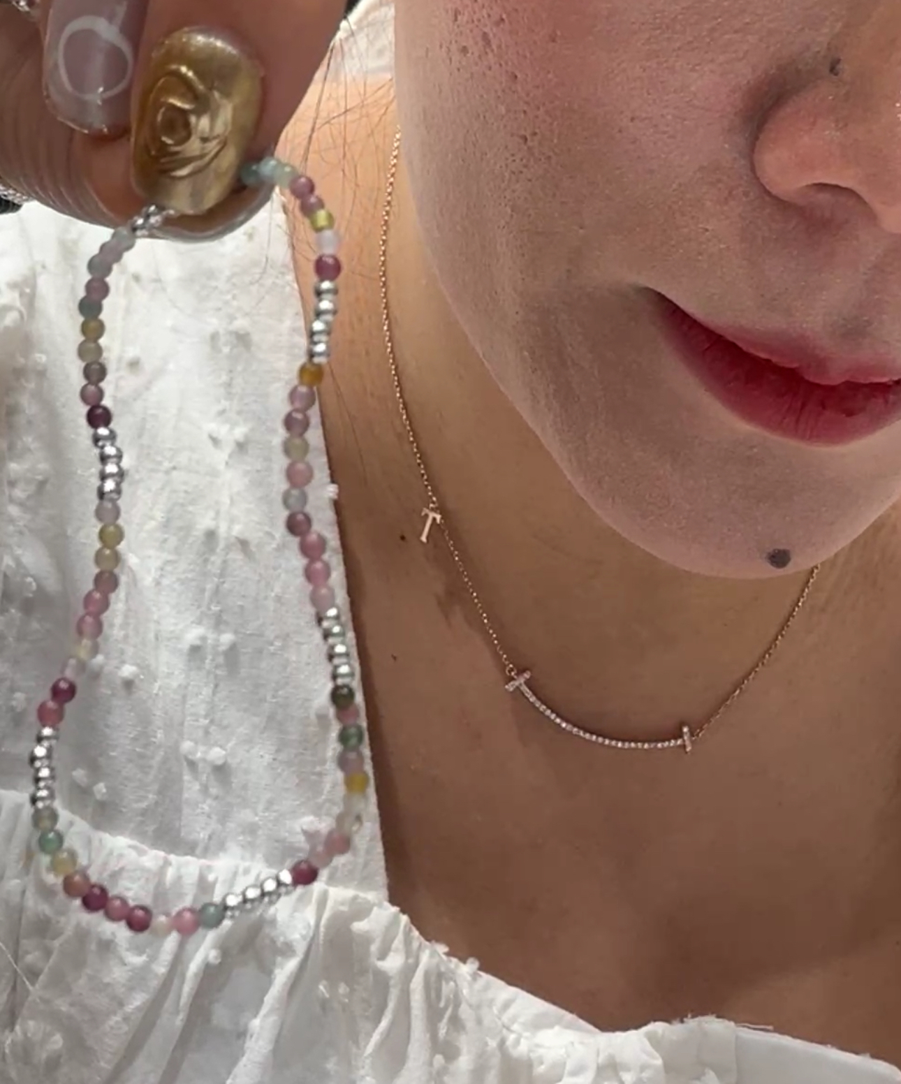 HM07 彩石彈性手鏈*一口價