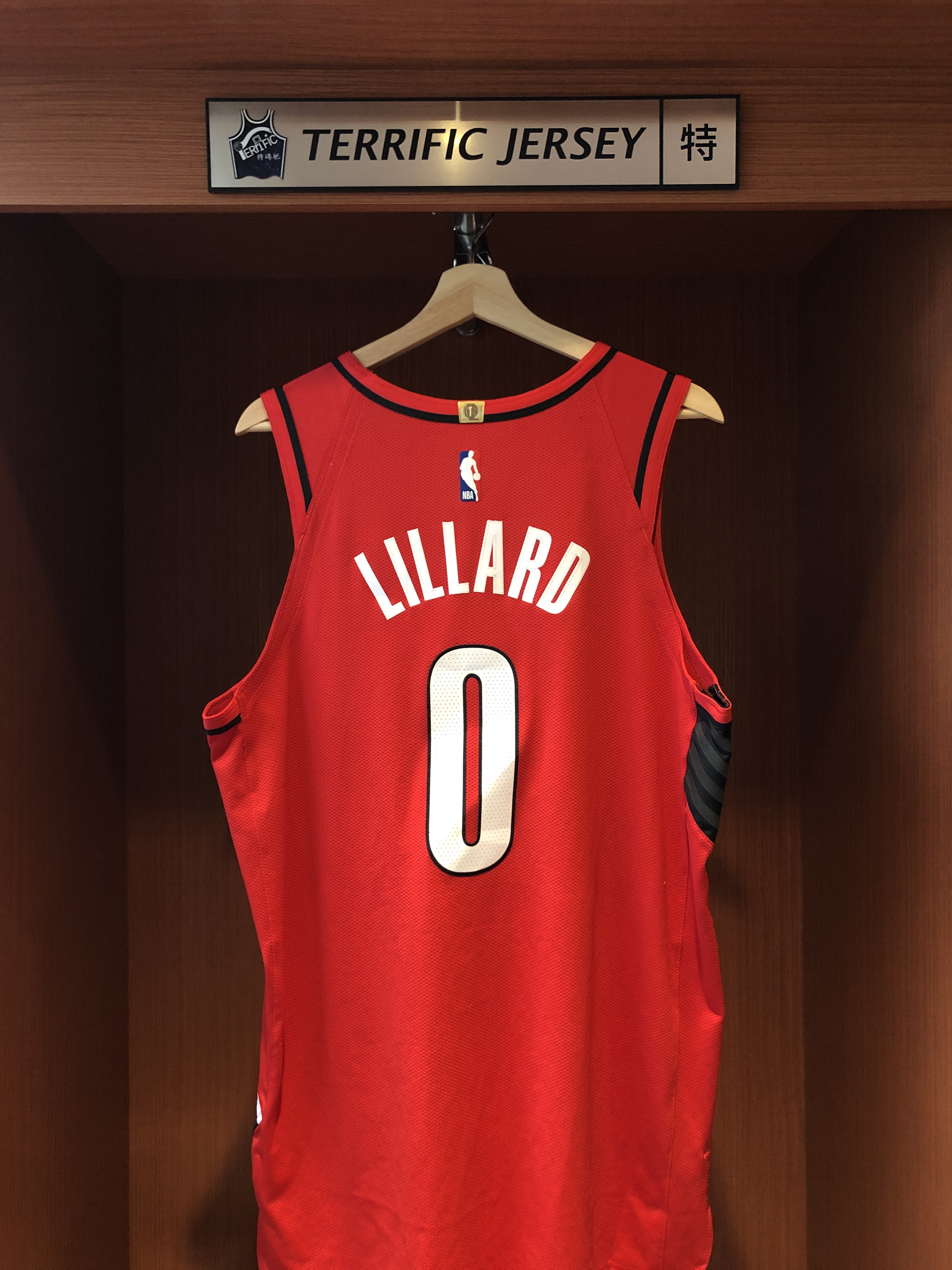 NBA球衣 Damian Lillard 波特蘭拓荒者紅 Statement Jordan Authentic 球員版 電繡 含贊助商標 全新