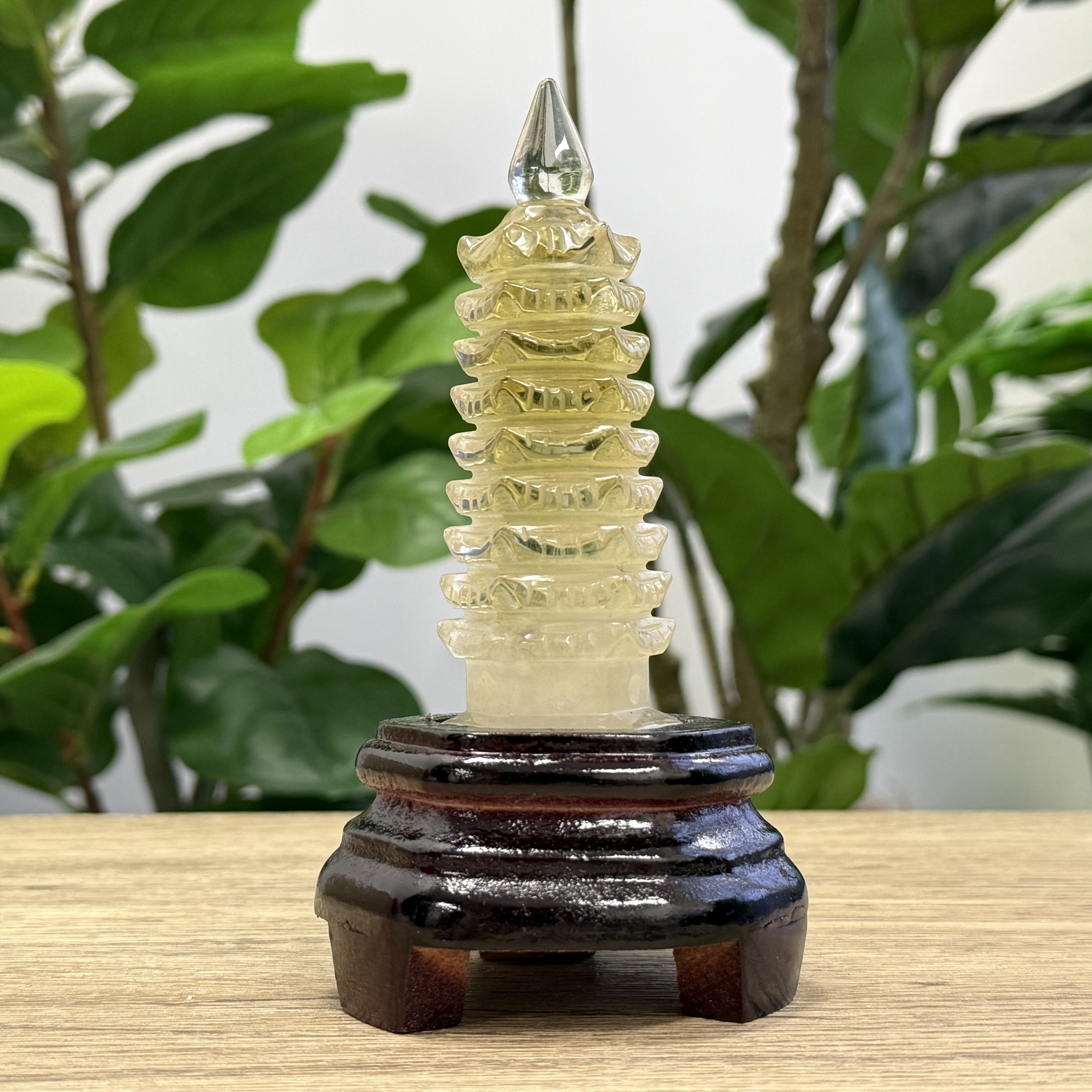 黃水晶文昌塔 15.5cm C1701