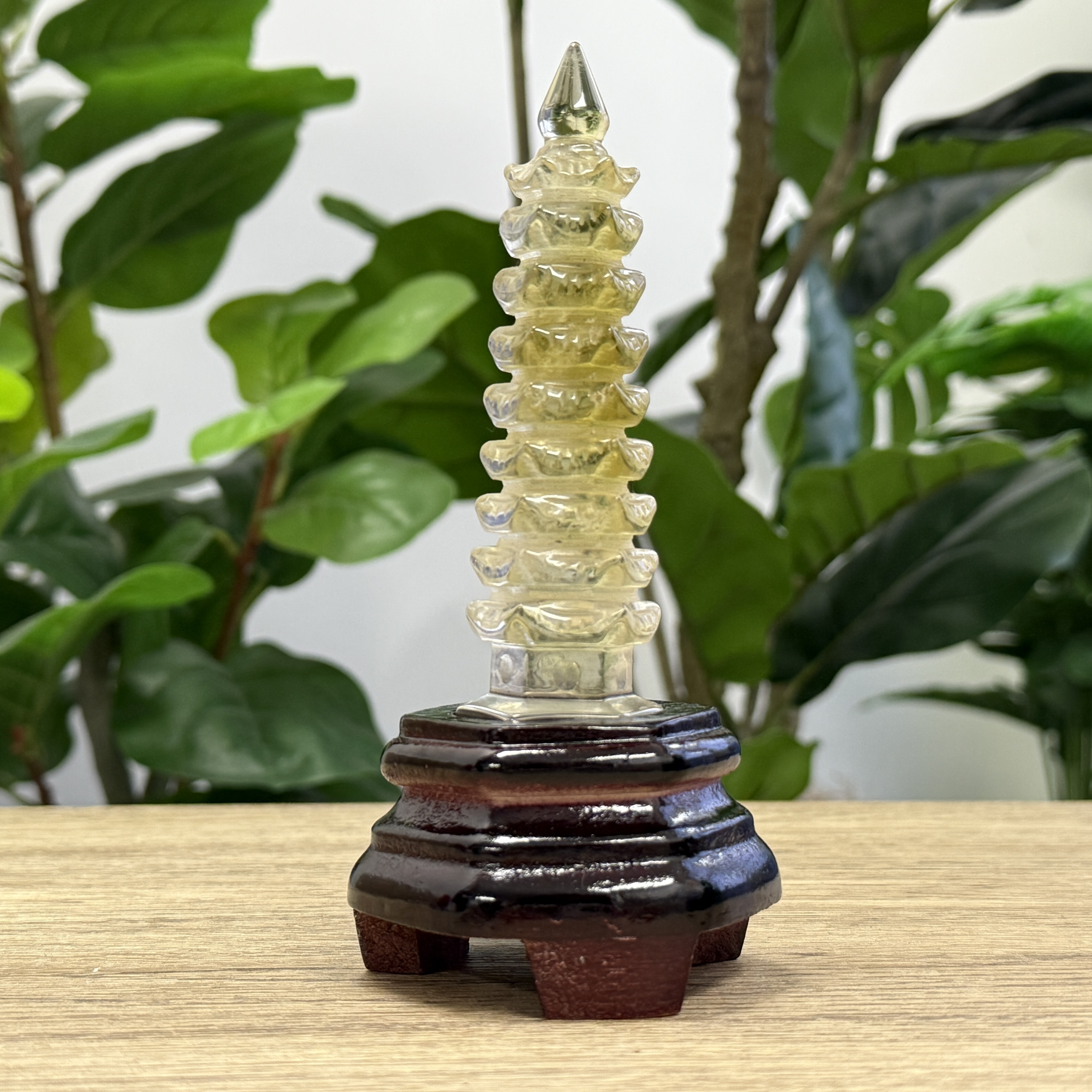 黃水晶文昌塔 15.5cm C1703