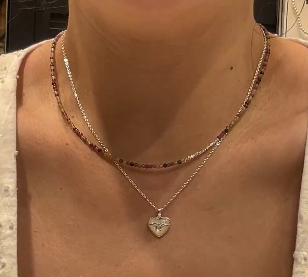 HM11 白心心頸鏈