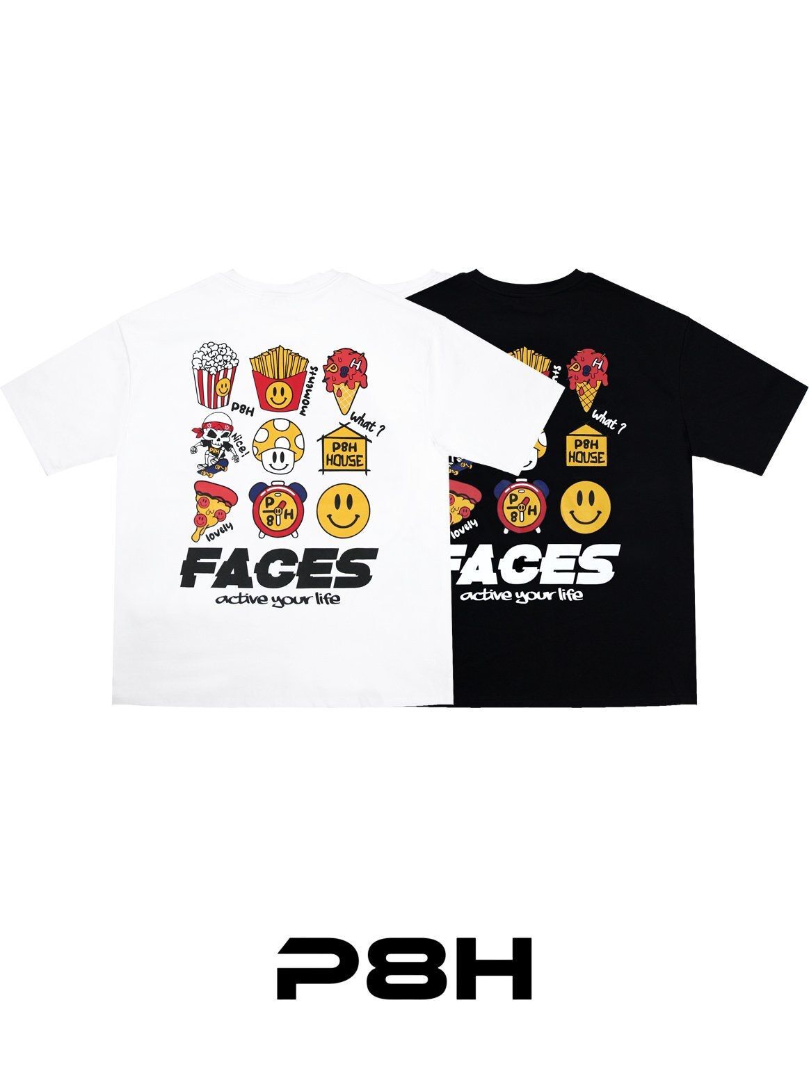 英文字圖案短袖Tee PLUS82HIYA-143T