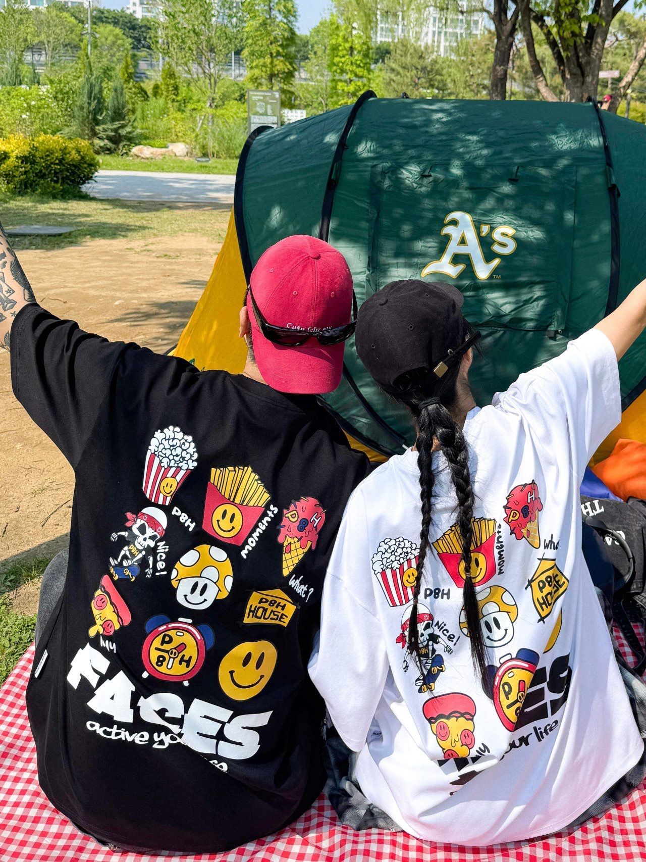 英文字圖案短袖Tee PLUS82HIYA-143T