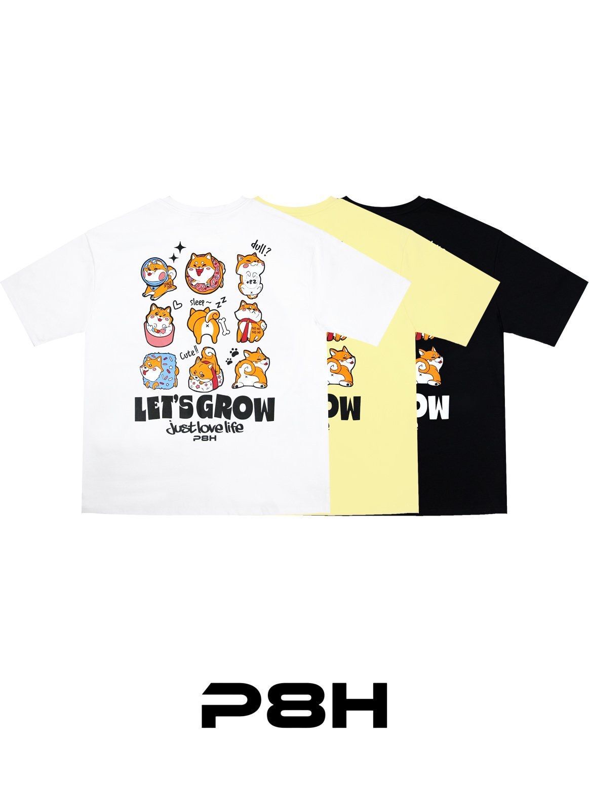 狗仔圖案英文字短袖Tee PLUS82HIYA-144T