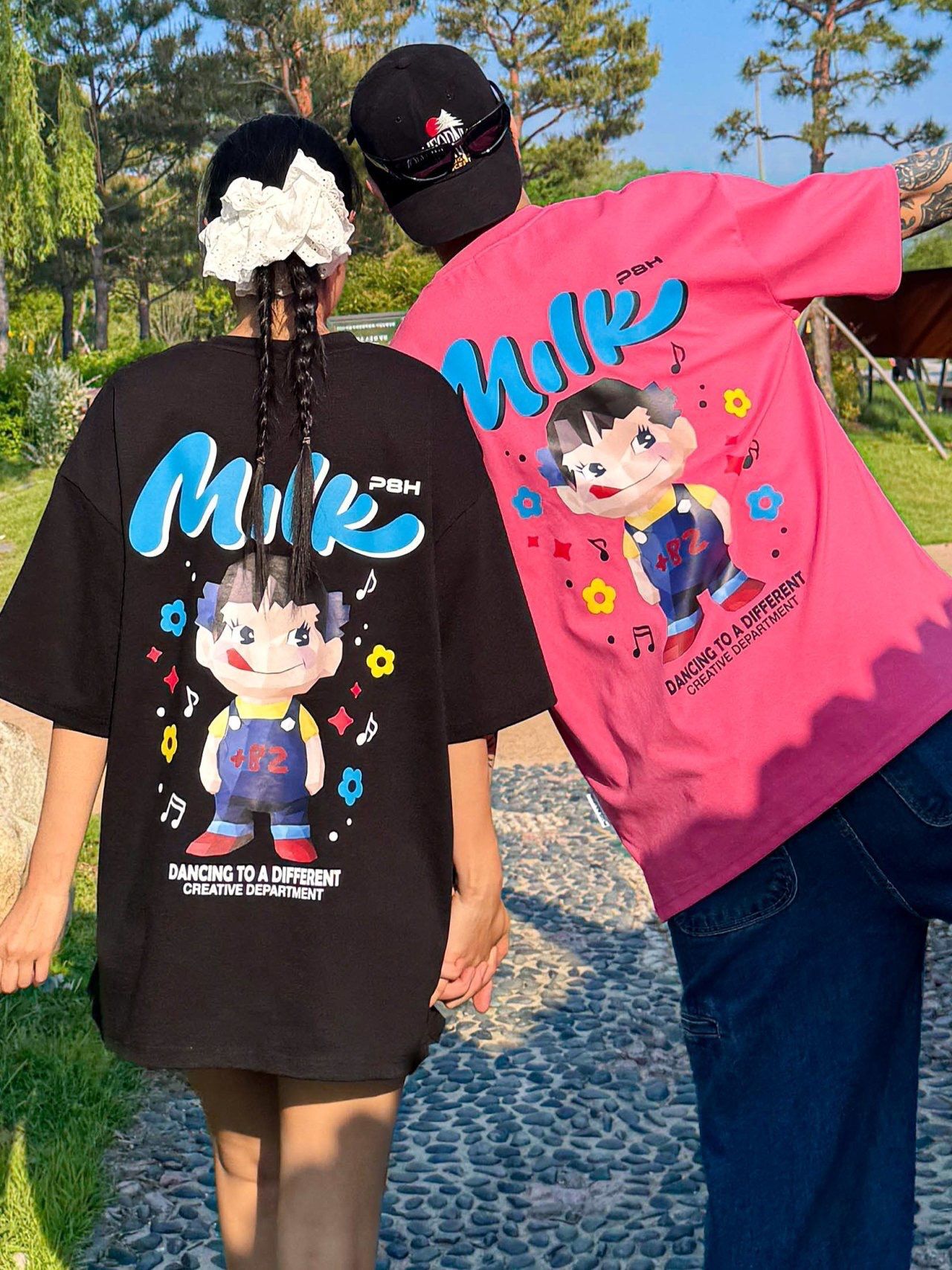 英文字圖案短袖Tee PLUS82HIYA-145T