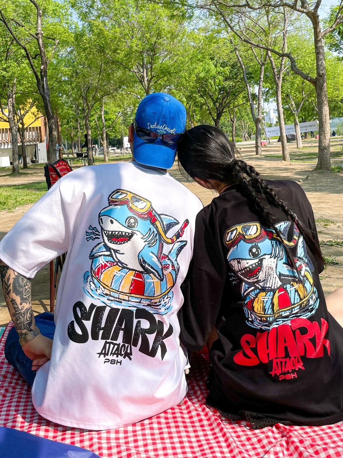 英文字圖案短袖Tee PLUS82HIYA-147T