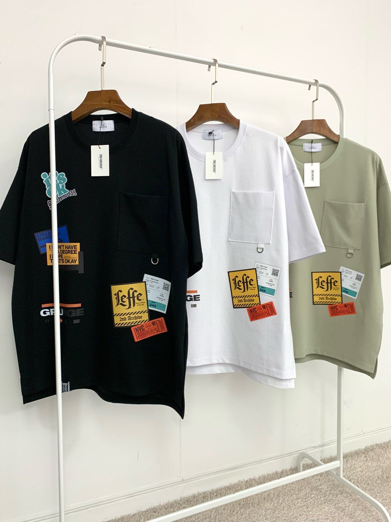 英文字圖案短袖Tee 2nd-264T