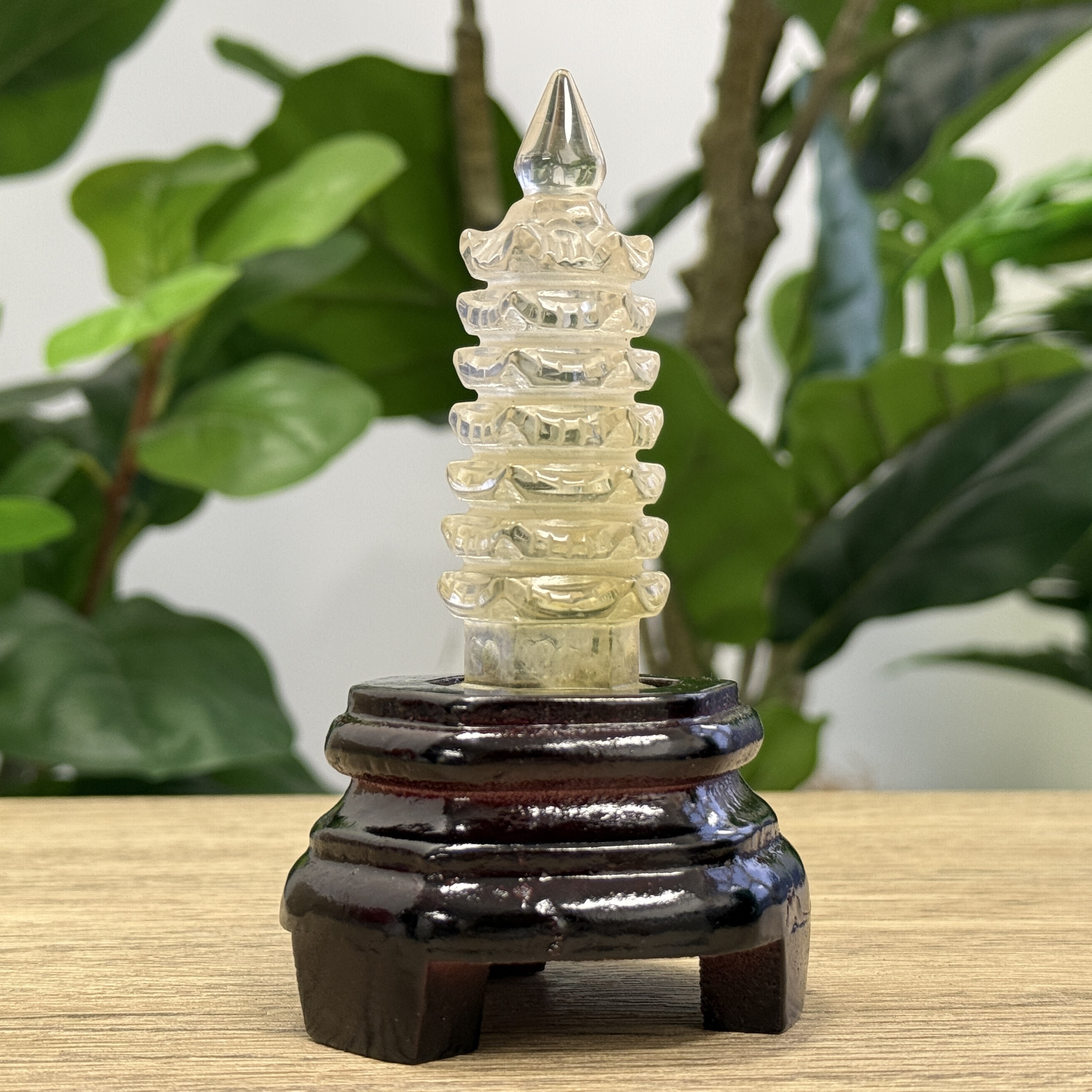 黃水晶文昌塔 13cm C1706