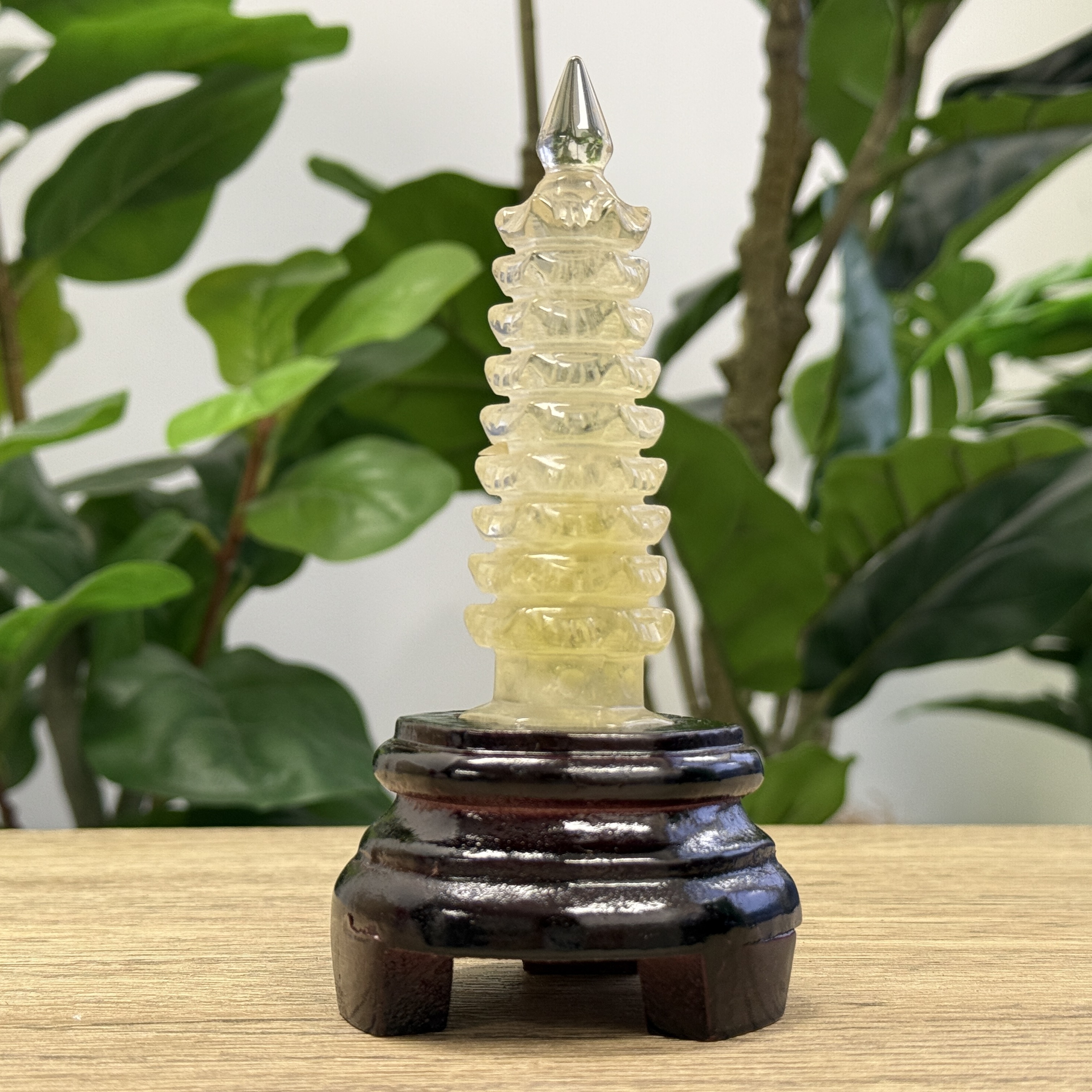 黃水晶文昌塔 15cm C1707
